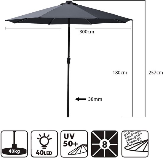 MaxxGarden Buitenterrasverwarmer - Infraroodradiator - Binnen en Buiten - Verwarmingsapparaten voor buiten - 2000W - 21x58x59 cm