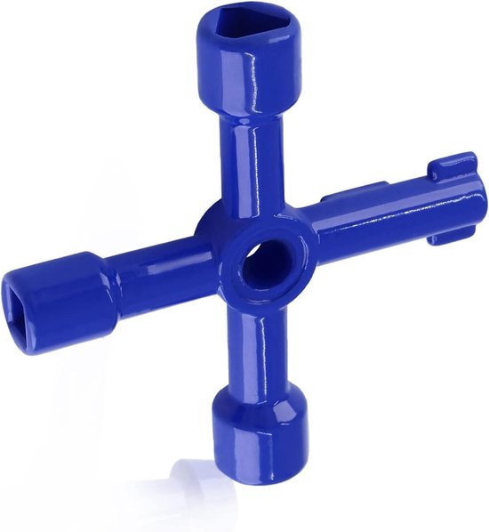 Universele kruissleutel, 7-delig, universele sleutel, vierkant gat, vierkante sleutel, sleutel voor radiator, lift, 4-weg sleutel voor water- en gasmeter enz Universele kruissleutel, 7-delig, universele sleutel, vierkant gat, vierkante sleutel, sleutel voor radiator, lift, 4-weg sleutel voor water- en gasmeter enz