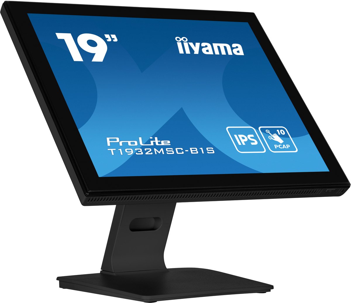 iiyama ProLite T1932MSC-B1S monitor Touch, VGA, HDMI, DisplayPort, Audio