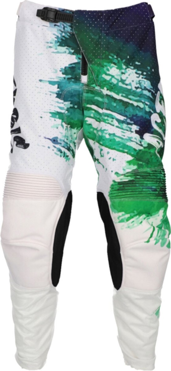 Acerbis K-Windy Vented Brush Wit Groene Crossbroek - Broek