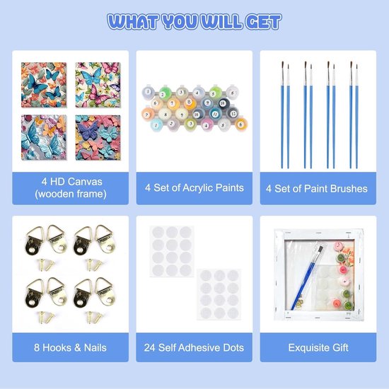 DIY Adult Paint by Numbers Kit - Big Ben Canvas Wall Art 40x50cm, OEM Acceptable