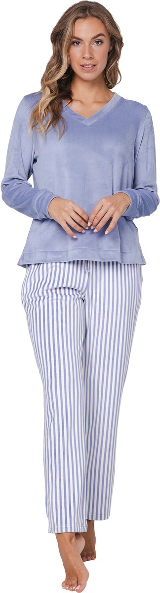Pastunette Blue Fog - Pyjama/Huispak - Fanel/Fleece Blauw