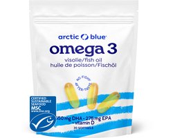 Arctic Blue Omega-3 Visolie - Vitamine D - MSC - 30 capsules - 30 stuks