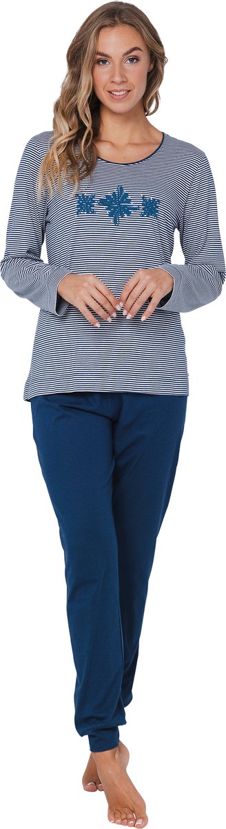 Pastunette Blue Bloom - Pyjama - Bio Katoen - Blauw