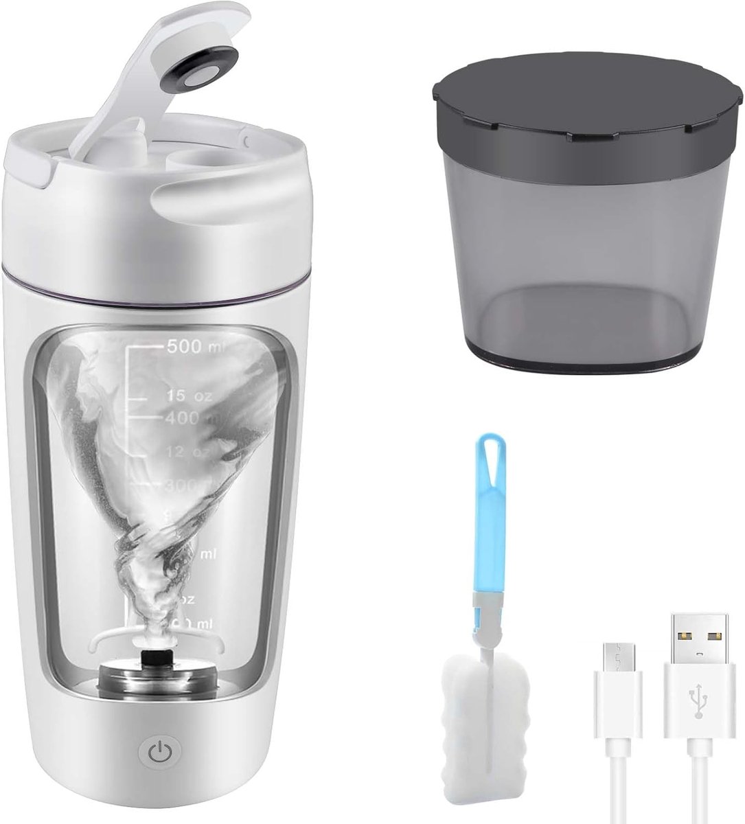 Lexium Elektrische Shakebeker - Elektrische fitness shake beker - Shakebeker - Fitness shakebeker - Elektrische proteïnebeker - Shakebekers - Shaker - Automatisch Roeren - Proteine Shaker - Automatische Sportbeker - Sporten