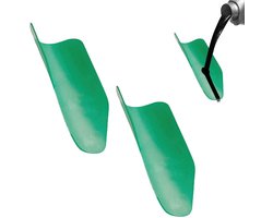 2-stuks Flexibele olie-aftaptool - Herbruikbare aftapgeleider - Olietrechter - Opvouwbare olie-aftap - Lekvrije trechter - Elke opvouwbare vorm - Geschikt voor het verversen van de olie van auto's, vrachtwagens en motoren - Groen