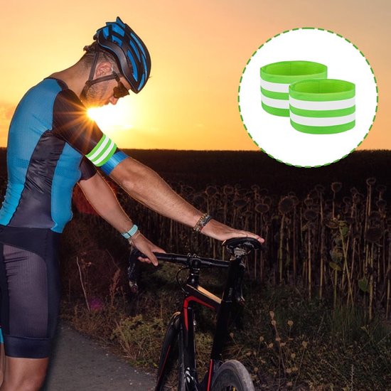 MEGAVOW 4 Stuks Reflecterende Band, Reflectorbanden voor Fiets MEGAVOW 4 Stuks Reflecterende Band, Reflectorbanden voor Fiets