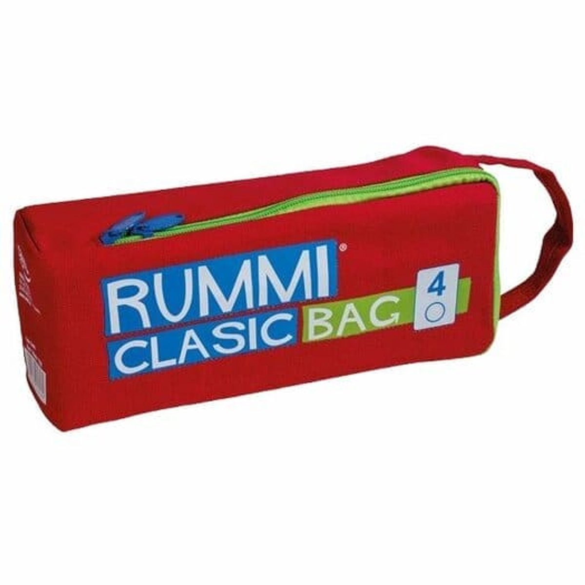 Cayro Rummi Classic in Grote Tas - Klassiek Nummer- en Strategiespel met 106 Fiches - Grote Fiches van 2,7x3,8 cm - Inclusief 4 Atrils en Stoffen Opbergtas - 2-4 Spelers - Vanaf 8 Jaar - Cayro Collection