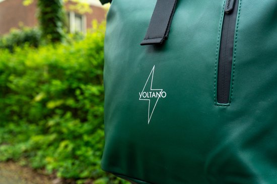 Voltano Dubbele Fietstas Rolltop E-bike Pro - Olijf Groen - 48 Liter - 100% Waterdicht - Fietstassen Electrische Fietsen