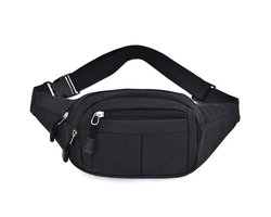 Sac banane résistant à l'eau avec 4 poches zippées - Ceinture ajustable - Spacieux et pratique pour les Plein air, les Voyages et le Sport