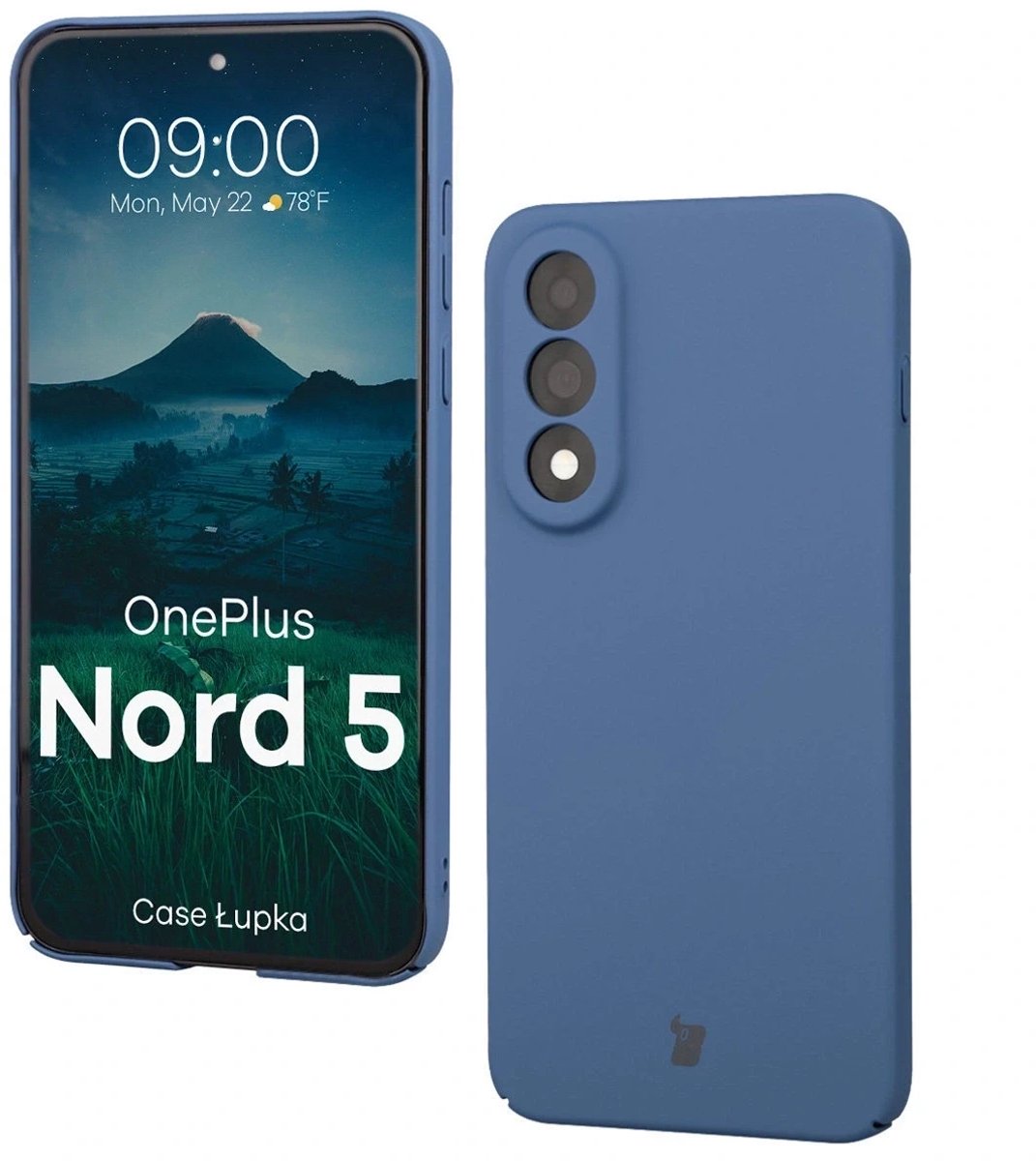 Bizon OnePlus Nord 5 Hoesje Lupka Blauw