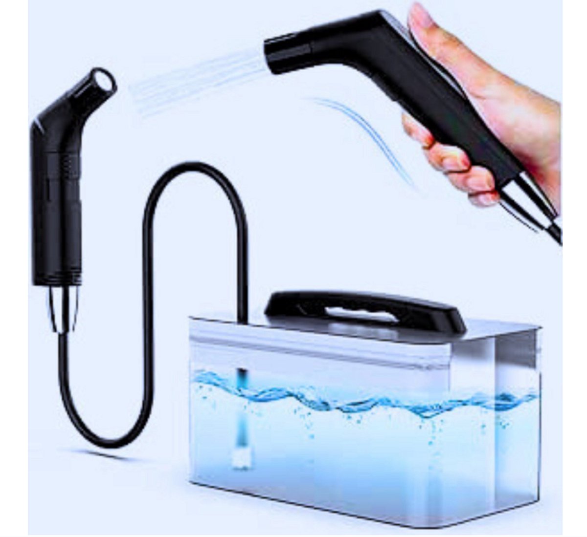 WNHB® Elektrische Draagbare Bidet 2.3L - Handdouche Voor Toilet Camping en Outdoor - Geschikt Voor Dames Mannen Kinderen en Zwangere Vrouwen