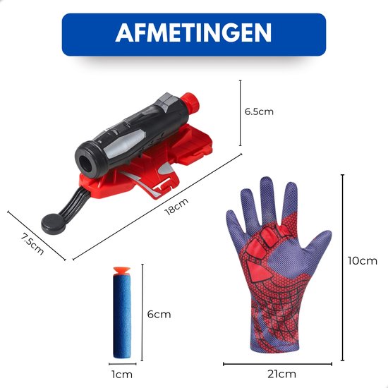 Spider Shooter Toys - Volautomatische Spinnenwebwerper Voor Kinderen Met Handschoenen