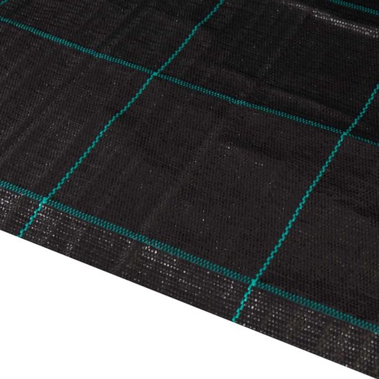 Outsunny Onkruidbestrijdingsdoek Onkruidbarrière 2x50 m Geotextiel Gaas 130 g/m² voor