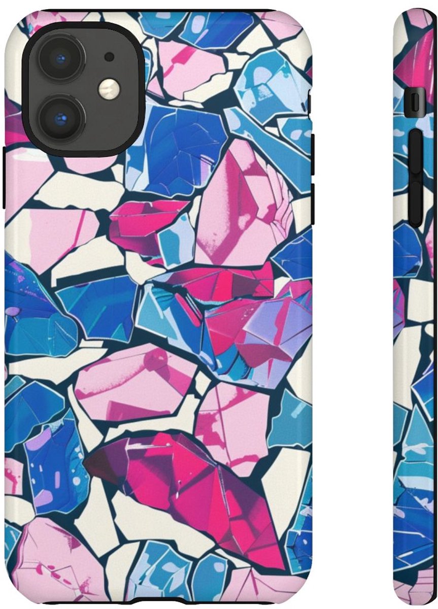 Kleurrijk Kristalpatroon – Telefoonhoesje Geschikt voor iPhone 11