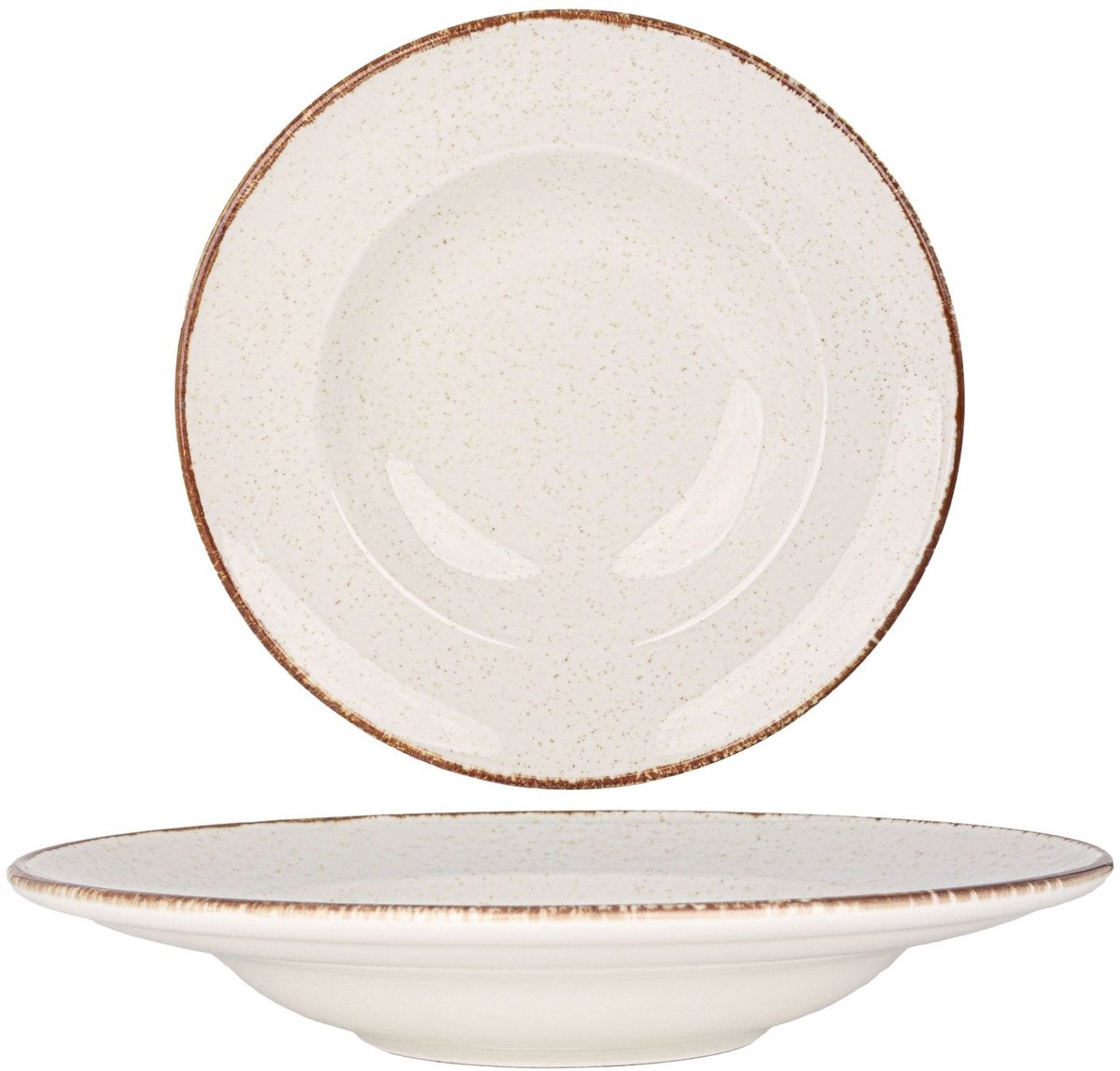 Rinart Pastabord - Brunilda - Porselein - 27 cm (400cc) - set van 2