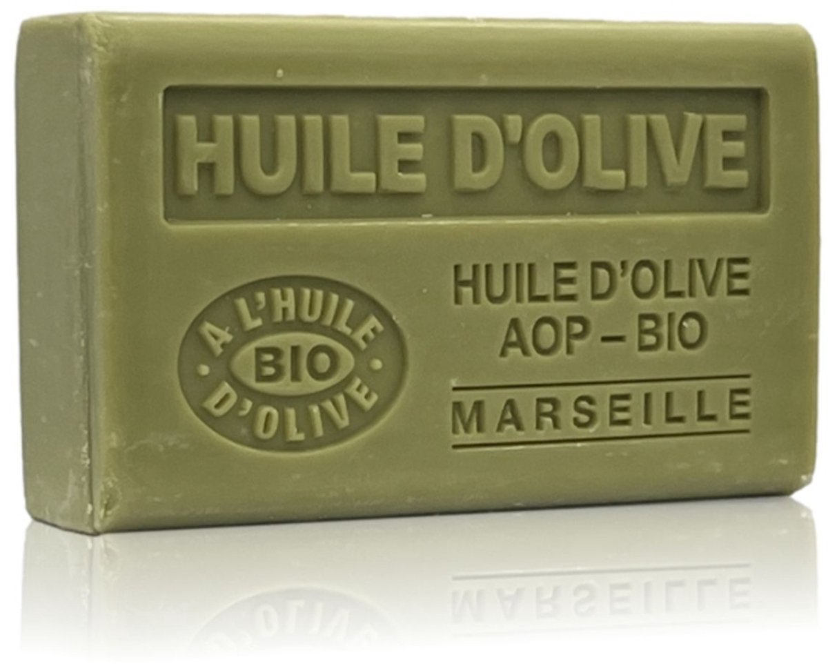 Huile d'olive zeep - Groene Olijfzeep - 3 x 125 gram - Savon de Marseille - Franse zeep