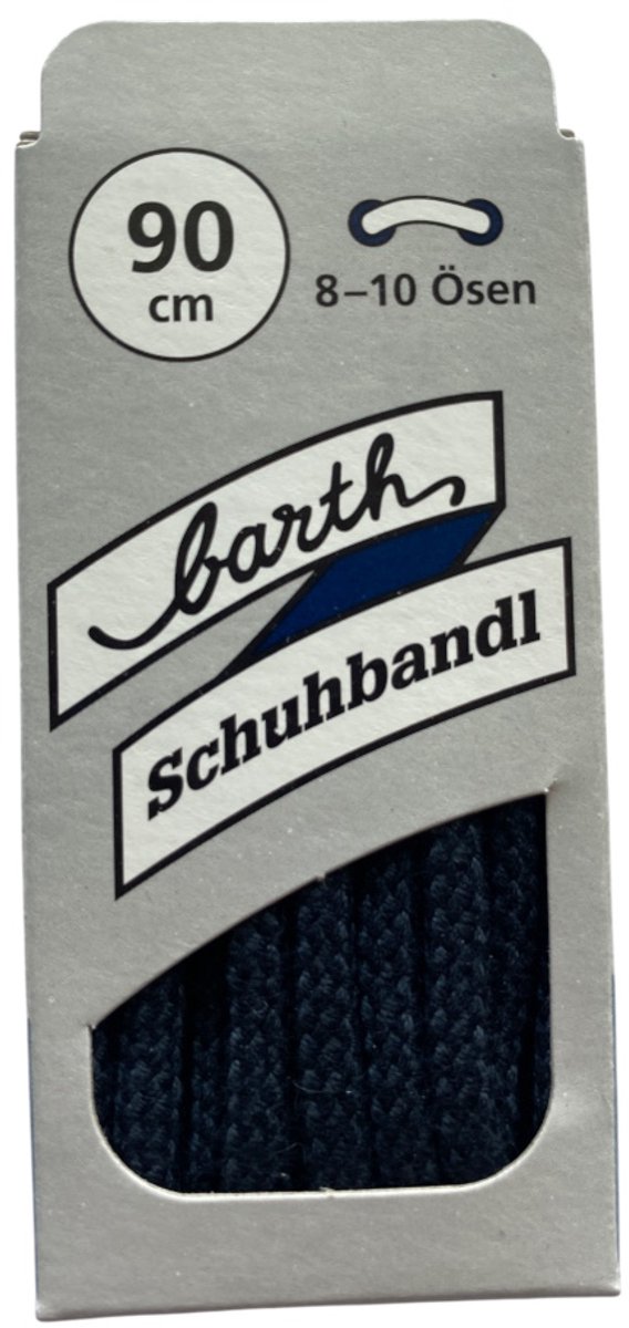 Dikke - ronde - veter - 90 cm - Donker Blauw (Barth)
