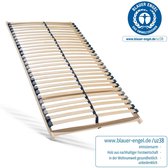 Lattenbodem 90x200 - Ergonomisch 7-zone bedbodem met stevig beukenhouten frame - 28 latten - Gemaakt in Duitsland - Zelf te monteren - Draagvermogen ca. 150kg - Flexibele veerhouten latten