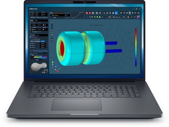 "DELL Pro Max 18 Plus MB18250 Intel Core Ultra 9 285HX Mobiel werkstation 45,7 cm (18"") Quad HD+ 64 GB DDR5-SDRAM 1 TB SSD NVIDIA RTX PRO 3000 Blackwell Wi-Fi 7 (802.11be) Windows 11 Pro Engels Zwart" - Dell - Hoofdafbeelding