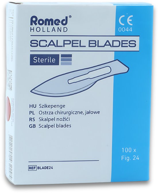 Lames de scalpel Romed n ° 24 stériles