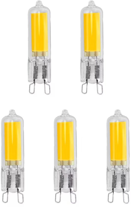 Avide G9 LED Lampe enfichable 5W 220-240V - 4000K - 500lm - Lumières LED Plug-in - Lumière Wit - Remplace la lampe 42W - 5 pièces