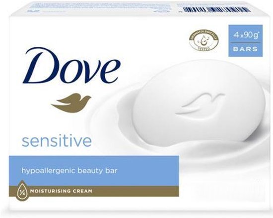 Dove Barre de crème de Beauty peau sensible - 4 x 90 g