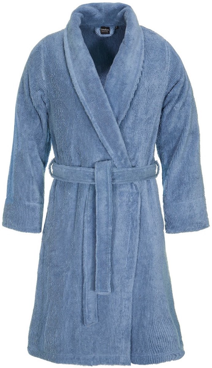 Linolux Badjas Home Stripes Denim XXL