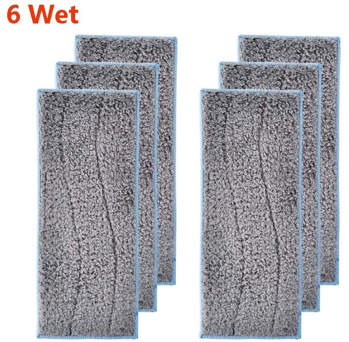 Dweil pads geschikt voor iRobot Braava Jet M6 voor nat dweilen M6134 Luxe Dweilpads Dweilrobot - 6x Microfiber Microvezel Dweil Doekjes Pads Set - Dweildoeken Nat Dweilen