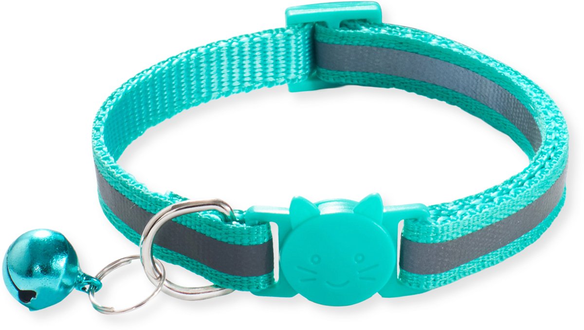 BTH Halsband kat - Katten Halsband - Mint Groen - 18-32 cm - Veiligheidssluiting - Kattenbandje - Kattenriem - Kitten