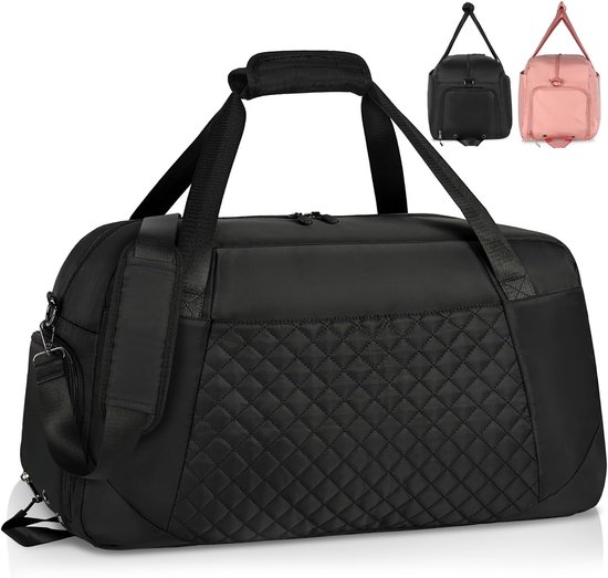 Rhemex Heren Rugzak 40L, Waterdichte Sport- en Travelrugzak met Laptoppervak 15 inch, Transparant Schoenenvak (maat 45) en Kofferlus - Geschikt voor Fitness, Zwemmen, Reizen en Dagelijks Gebruik