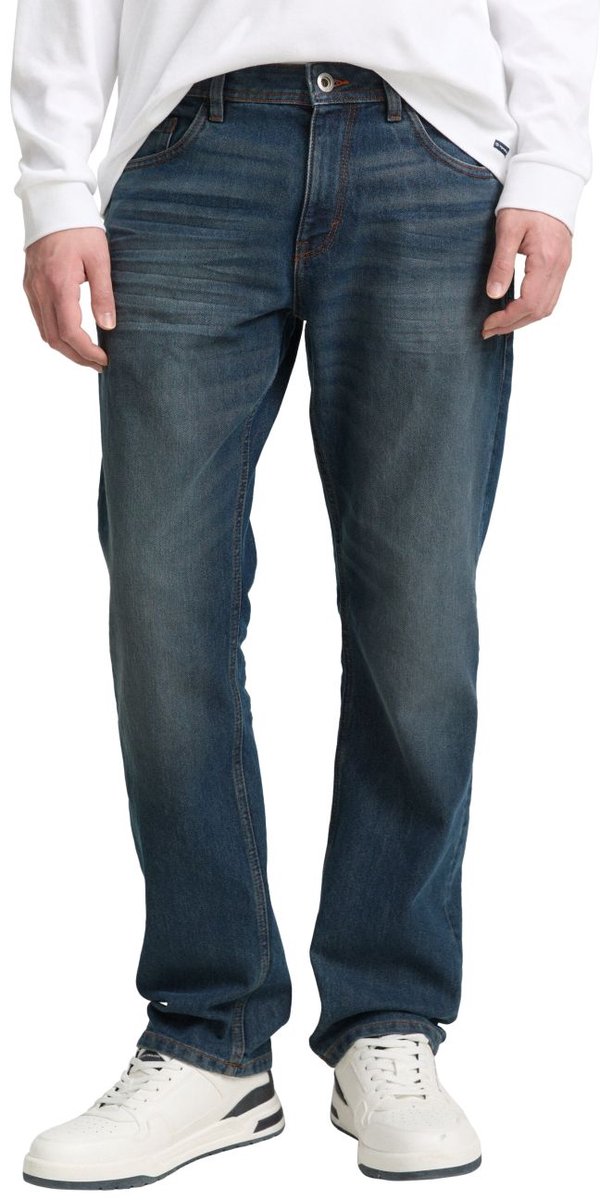Tom Tailor Heren Jeans Broeken regular/straight Fit Blauw 29W / 30L Volwassenen