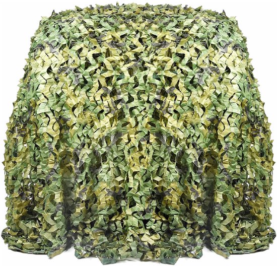 Camouflagenet Schaduwdoek Camo Netgaas, Militair Net, Camouflagegaas voor Tuin, Decoratie, Fotografie, Jacht, Privacy, Omheining (Color : Green-b, Size : 6x8m(19.6x26.2ft