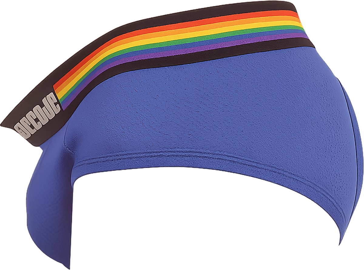 Goedkoopste Barcode Berlin Backless Brief Pride Royal - MAAT XL - Erotisch Heren Ondergoed - Slip voor Man - Sexy mannen Slip