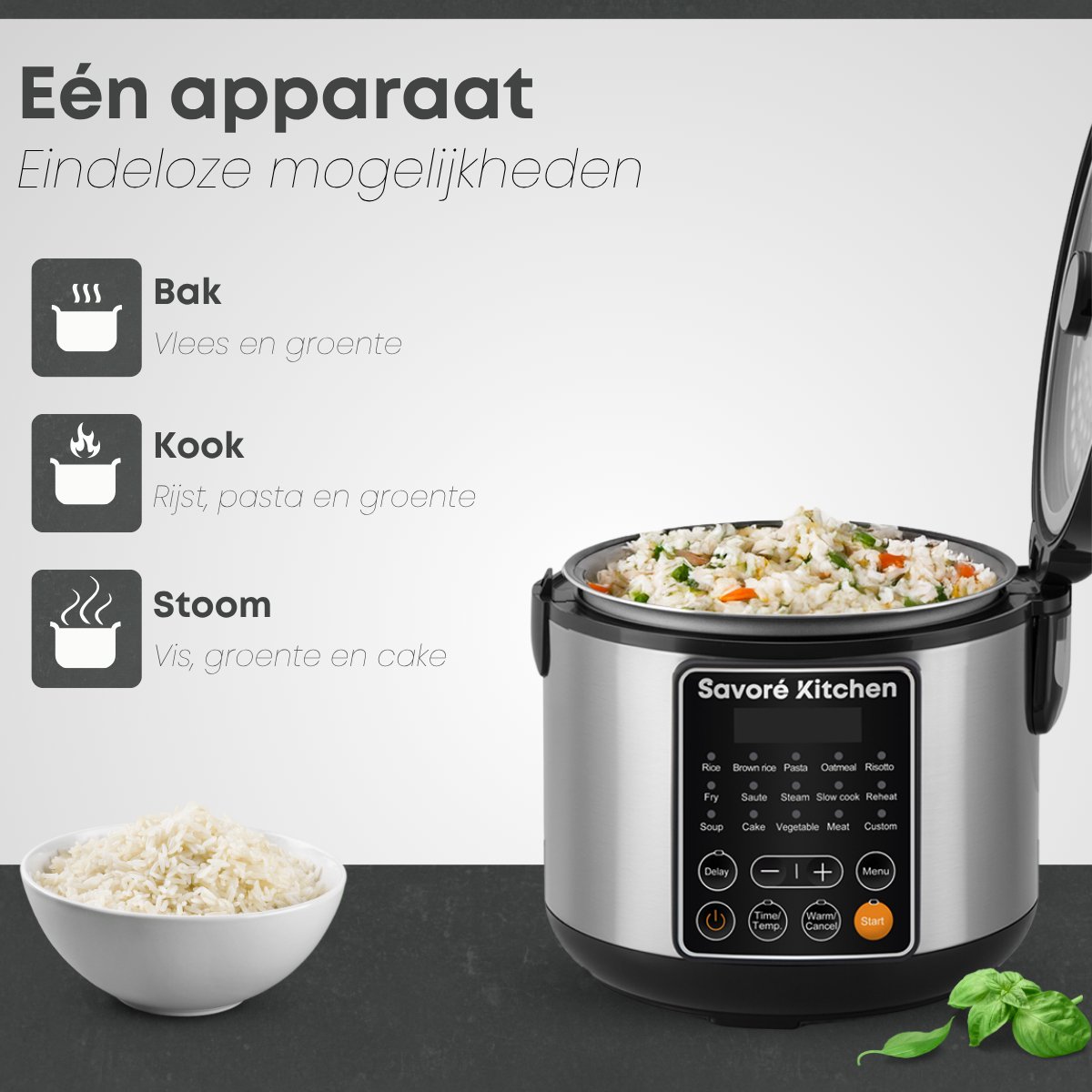 Draagbare 24V Vrachtwagen Rijstkoker 1,3L - Elektrisch Multifunctioneel Wit