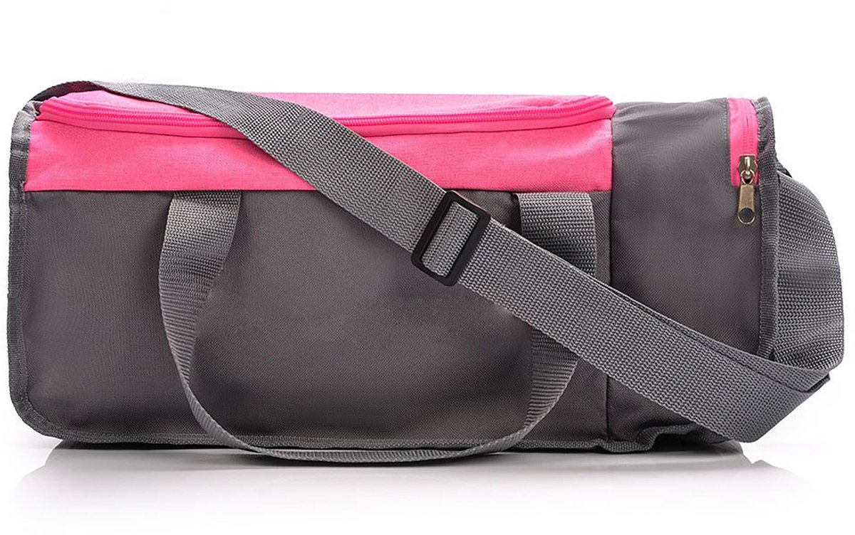 Meteor Nepr - Fitness tas - Sportuitrusting - Ideaal voor sport en training - Roze / Grijs