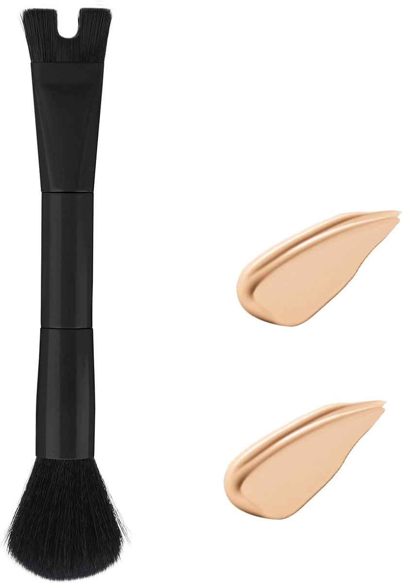 VVGoods - Neus Contour Borstel voor Blozen, Contouren en Make-Up - U-vormige Neussculptuurborstel met Dubbel Uiteinde