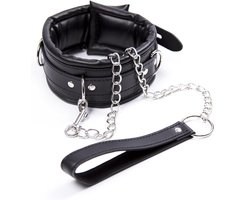 DOWO® - Halsband - Body Bondage - Kunstleer - Sexy Lingerie - Erotiek Riem - SM - BDSM - Sex Toys voor Koppels - Seksspeeltjes voor mannen en vrouwen