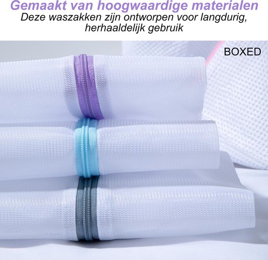 Set de Sacs à linge en boîte – 8 pièces – Filets à linge – Sacs à linge pour le linge – Groot sac à linge – Différentes tailles