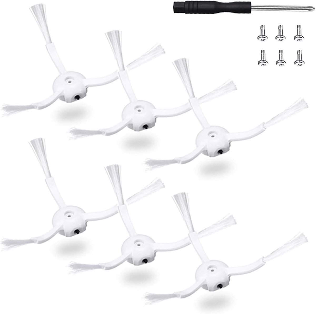 Zijborstel-reserveonderdelen Geschikt voor Xiaomi Roborock Q Revo Serie/Q7 Max/Q8 Max/S7 Max Ultra/S7 MaxV Ultra/S7 Pro Ultra/Q5 Pro+/S8/S8 Plus/S8 Pro Ultra/S5 Max/S6 Max/S6