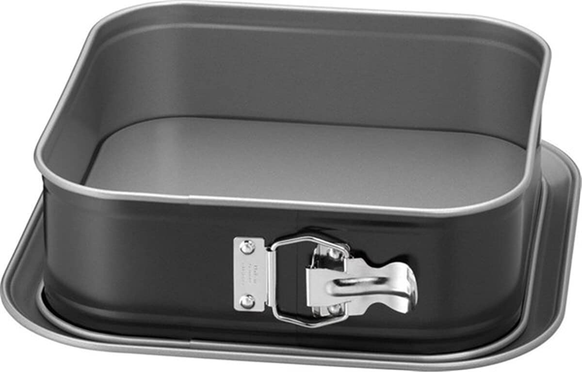 Ibenzoa® Vierkante Springvorm Bakvorm met Keramische Antiaanbaklaag voor Perfecte Tiramisu en Taarten, 24 x 24 cm