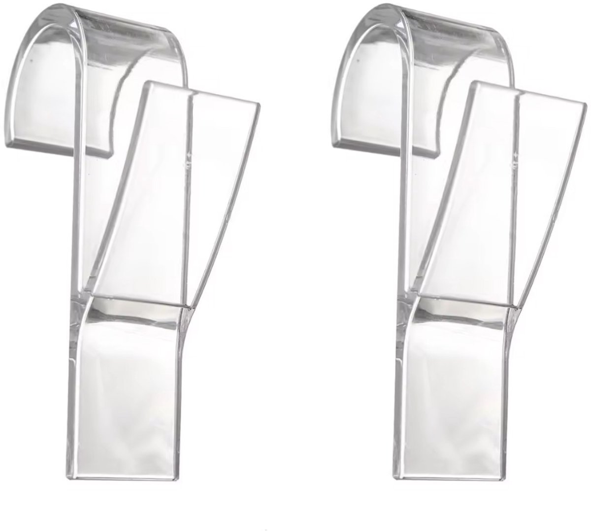 Radiatorhaakjes - Radiator haak - 2 stuks - Handdoek Haak - Transparant - 10CM - Kunststof