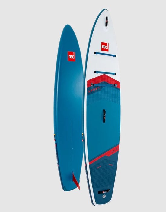 Red Paddle Co Sport 11.0 SUP board, blauw-wit
