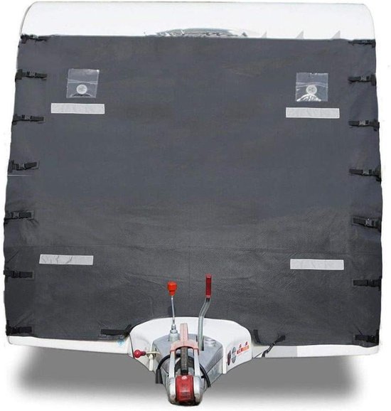 Wakects Caravan Front Slepen Cover - Zwart Oxford Doek