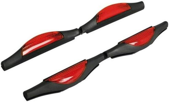 TheLau - Universele Auto Deurrandreflectoren | Beschermfolie Autodeur en Bumper | PVC Rood | Deukreflectoren optimalisatie