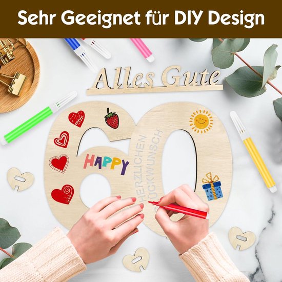 30e verjaardag geldgeschenk hout - cadeaus voor de 30e verjaardag mannen vrouwen - 30e verjaardag jubileum - houten cadeaus - geldgeschenken verjaardag - cadeaus voor vrienden, familie