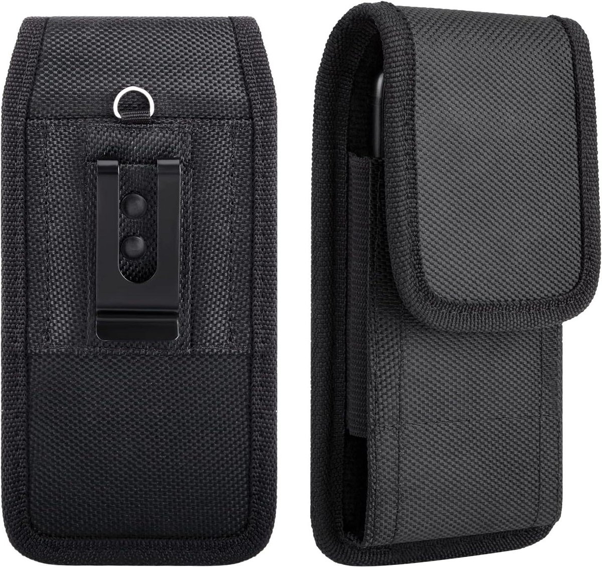 Allecto Plus - Verticale beschermhoes met riemclip voor mobiele telefoon - Stevige hoes met haak - Geschikt voor smartphone schermen van 5.8 tot 6.7 inch