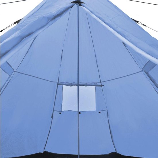 vidaXL - Tent - 4-persoons - blauw van Vidaxl — afbeelding 5