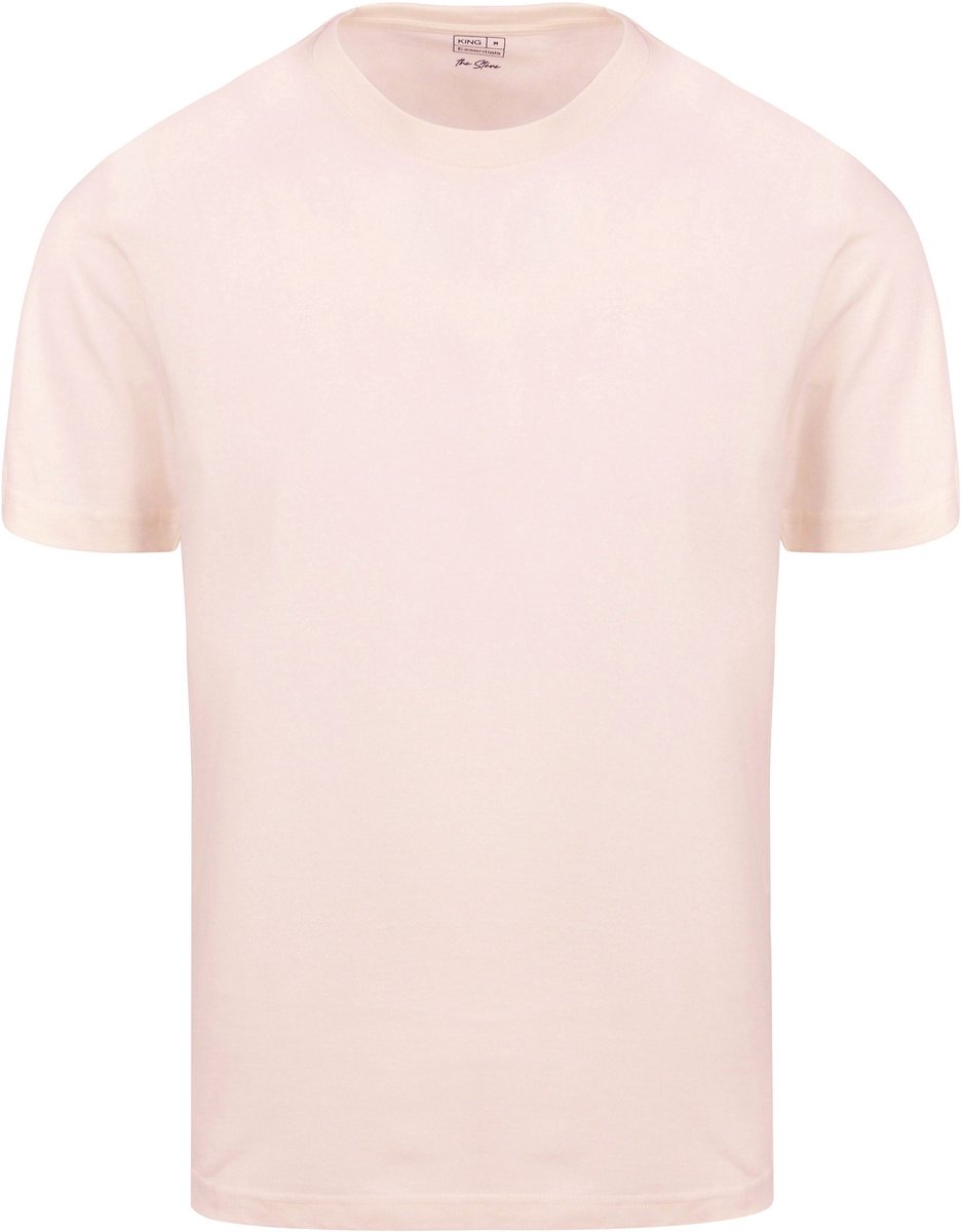 King Essentials The Steve T-Shirt Lichtroze - Maat S - Heren - Casual T-shirts
