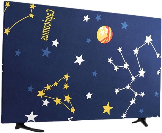 Foto: Allecto plus tv hoes voor buiten universeel smart tv elastische hangende televisiebeschermer binnen buiten 32 inch beschermhoes met zoekwoorden thuis tv cover parelwit 